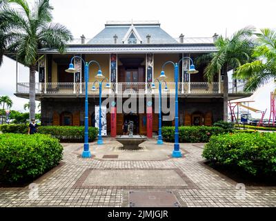 MAURITIUS- PORT LOUIS, 2020, Marzo, 10th, Vista della città vecchia Port Louis, Mauritius, Africa Foto Stock