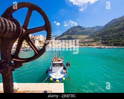 Fischerdorf Castellammare del Golfo Foto Stock