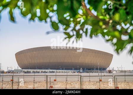 Il Lusail Stadium ospiterà partite in Qatar per la Coppa del mondo FIFA 2022 Foto Stock