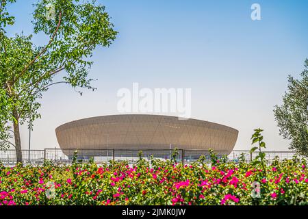 Il Lusail Stadium ospiterà partite in Qatar per la Coppa del mondo FIFA 2022 Foto Stock