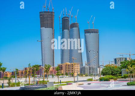 Il Lusail Stadium ospiterà partite in Qatar per la Coppa del mondo FIFA 2022 Foto Stock