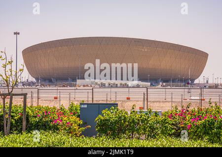 Il Lusail Stadium ospiterà partite in Qatar per la Coppa del mondo FIFA 2022 Foto Stock