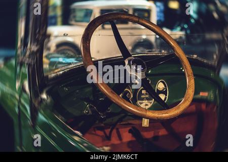 Volante e parte interna del retro Foto Stock