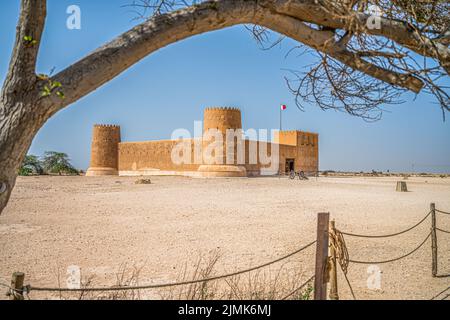 Al Zubarah Fort è un sito patrimonio mondiale del Qatar per la Coppa del mondo FIFA 2022 Foto Stock