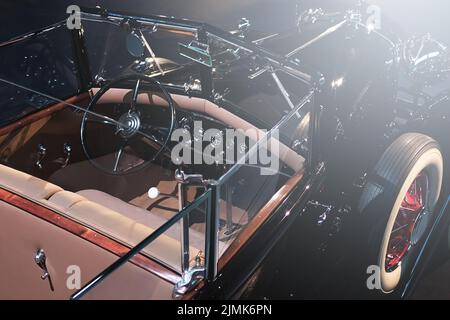 Volante e parte interna del retro Foto Stock