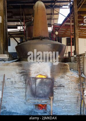 Distilleria di rum Old River Antoine Foto Stock