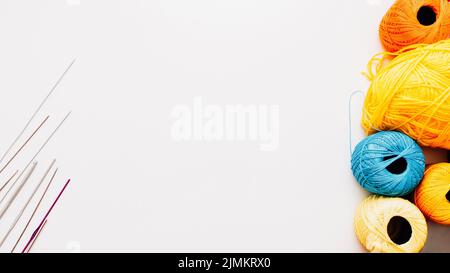 hobby creativo hobby lavoro a maglia tempo libero thread Foto Stock