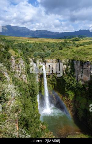 Panorama route Soute Africa, pittoresca caduta verde di Berlino acqua a Sabie , Graskop in Mpumalanga Sud Africa Foto Stock