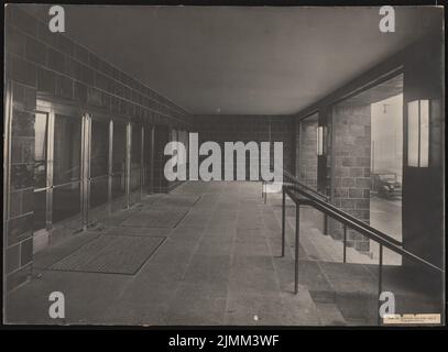 Poelzig Hans (1869-1936), Haus des Rundfunk, Berlino (1928-1930): Situazione dell'ingresso. Foto su cartone, 62,9 x 85,2 cm (inclusi i bordi di scansione) Foto Stock