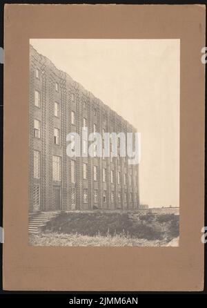 Poelzig Hans (1869-1936), Gebr. Meyer ad Hannover-Vinnhorst. Edificio amministrativo (1923): Vista in sezione. Foto su cartone, 50,8 x 35,8 cm (inclusi i bordi di scansione) Foto Stock