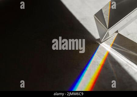 Luci effetto prismi primo piano Foto Stock
