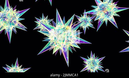 Star in fantasy 3D stile intro 3D rendering Foto Stock