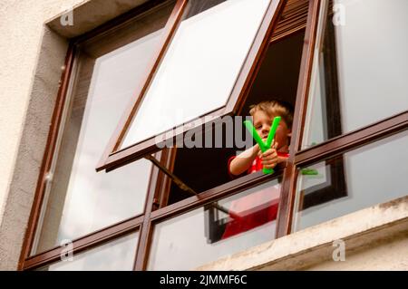 Mirato al fotografo di Carrick-on-Sur nella contea di Tipperary, Irlanda. Foto Stock