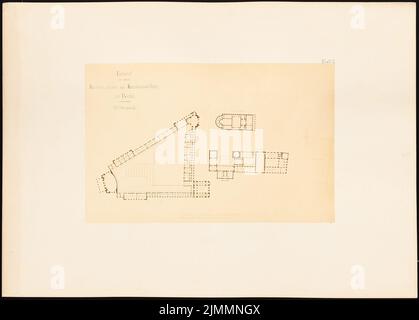 Orth August (1828-1901), collezione d'arte sull'Isola dei Musei, Berlino. Progetto II (1875): Pavimento Grundriss 3rd. Foto su carta, 41,3 x 57,7 cm (inclusi i bordi di scansione) Foto Stock