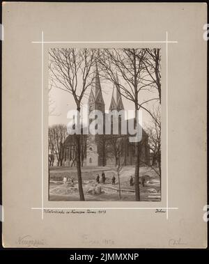 DIMM Ludwig (1849-1928), Klosterkirche, Neuruppin (1907-1907): Vista esterna. Foto su carta, 36,3 x 30,3 cm (inclusi i bordi di scansione) Foto Stock