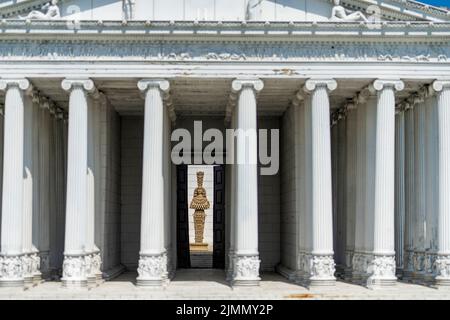 Statua della dea Artemide all'interno del tempio di Efeso. Miniaturk Park a Istanbul, Turchia. Foto Stock