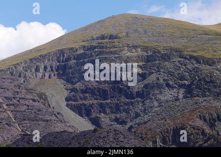 Parte della Dinorwig Hydroelectric Power Station situata su una vecchia miniera di ardesia a Llanberis, Galles del Nord Foto Stock