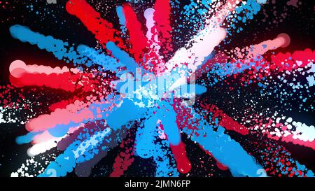 Particelle di schizzi Foto Stock