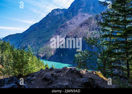 Vista panoramica di North Cascades NP, Washington Foto Stock