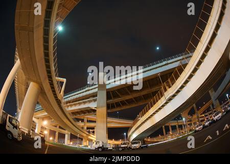 Bayshore Route Daikoku Junction (Tsurumi-ku, Yokohama City) Foto Stock