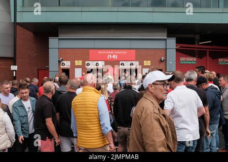 Sheffield United contro il Millwall FC al Bramall Lane Stadium di Sheffield nel campionato EFL, 6 agosto 2022 Foto Stock