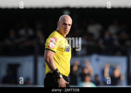 Belem, Brasile. 07th ago 2022. PA - Belem - 07/08/2022 - BRASILIANO C 2022, REMO X APARECIDENSE - Referee Jose Mendonca durante una partita tra Remo e Aparecidense allo stadio di Baenao per il campionato brasiliano C 2022. Foto: Fernando Torres/AGIF/Sipa USA Credit: Sipa USA/Alamy Live News Foto Stock