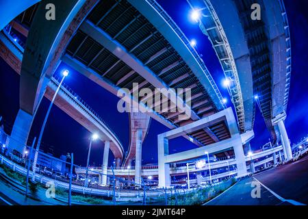 Bayshore Route Daikoku Junction (Tsurumi-ku, Yokohama City) Foto Stock