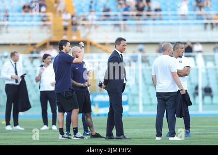 Pescara, Italia. 6th ago 2022. Italia, Pescara, ago 6 2022: Riccardo Ferri (fc Inter club manager) durante la partita di calcio FC INTER vs VILLARREAL, amichevole partita allo stadio Adriatico (Credit Image: © Fabrizio Andrea Bertani/Pacific Press via ZUMA Press Wire) Foto Stock