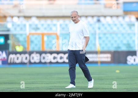 Pescara, Italia. 6th ago 2022. Italia, Pescara, ago 6 2022: Piero Ausilio (fc Inter Sporting director) durante la partita di calcio FC INTER vs VILLARREAL, amichevole partita allo stadio Adriatico (Credit Image: © Fabrizio Andrea Bertani/Pacific Press via ZUMA Press Wire) Foto Stock