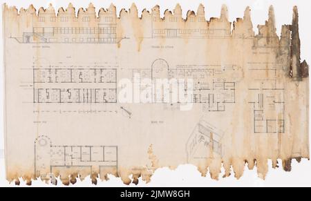 Punitzer Martin (1889-1949), Hotel Entr Lago propiedad Sr. Siegfrido Garcia (senza dat.): Contenuto del piano N.N. rilevato. Materiale/tecnologia N. Catturato, 57,7 x 95,8 cm (compresi i bordi di scansione) Punitzer Martin (1889-1949): Hotel entre Lago Propiedad Sr. Siegfrido Garcia Foto Stock