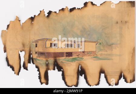 Punitzer Martin (1889-1949), casa estiva espandibile. (?) (1928): Rilevato contenuto del piano N. N. Materiale/tecnologia N. Catturato, 51,1 x 78,2 cm (compresi i bordi di scansione) Punitzer Martin (1889-1949): Sommerhaus erweiterbar Foto Stock