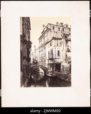 Fotografo sconosciuto, foto di viaggio da Italia, Francia e Germania (senza dat.): Vista. Foto su cartone, 54,2 x 46 cm (compresi i bordi di scansione) Longhena Baldassare (1598-1682): Fotos von Reisen aus Italien, Frankreich und Deutschland: Palazzo Widman-Rezzonica, Venedig Foto Stock