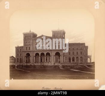 Orth August (1828-1901), stazione ferroviaria di Görlitz a Berlino (ca 1867): Vista. Foto su cartone, 42,4 x 49,5 cm (compresi i bordi di scansione) Agosto (1828-1901): Görlitzer Bahnhof, Berlino Foto Stock