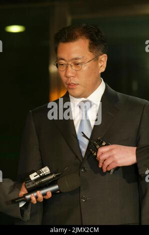 21 aprile 2006-Seoul, Corea del Sud-Chung EUI-Sun del presidente del gruppo motori Hyundai. Foto Stock