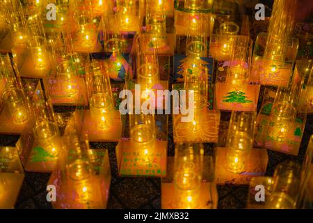 Candela di Natale (Yokohama Minato Mirai) Foto Stock