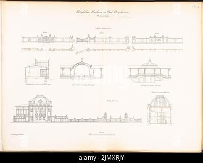 Architetto sconosciuto, Kurhaus a Bad Oeynhausen (ca 1908-1910): Prevenzione 1: 100. Litografia colorata su carta, 65,6 x 87,3 cm (inclusi i bordi di scansione) Foto Stock