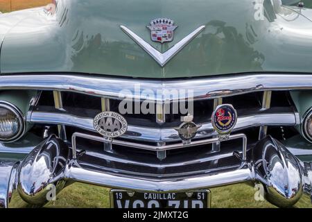 SHOREHAM-BY-SEA, WEST SUSSEX, REGNO UNITO, 2014. 1951 Serie 62 Cadillac al Shoreham Airshow il 30 agosto 2014 Foto Stock