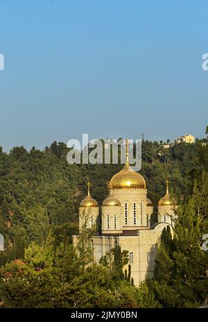 Chiesa della principessa Elisabetta a Ein Kerem, Gerusalemme, Israele. Foto Stock