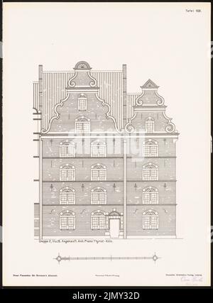 Thyriot Franz, nuove facciate del centro storico di Brema. Risultato da d. Concorsi d.. V. Richard Landé, Lipsia (senza data): Visualizzazioni. Pressione sulla carta, 48,4 x 35,7 cm (inclusi i bordi di scansione) Foto Stock