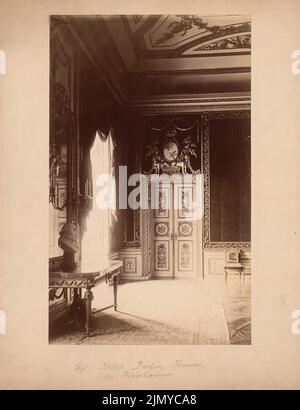 Gontard Carl von (1731-1791), palazzo comunale di Berlino. Camere reali di Friedrich Wilhelms II.: Camera Thronic (senza dat.): Vista est con porta. Foto, 41,6 x 31,9 cm (inclusi i bordi di scansione) Foto Stock