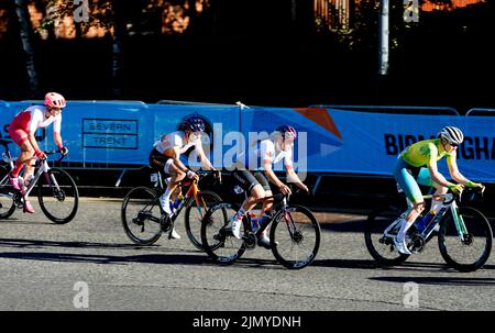 La gara ciclistica femminile del Commonwealth Games del 2022, Warwick, Regno Unito Foto Stock