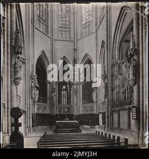 Immagine reale Prussiana di misurazione, cattedrale di Halberstadt (1912): Sala coro. Foto, 40,1 x 40,3 cm (inclusi i bordi di scansione) Foto Stock