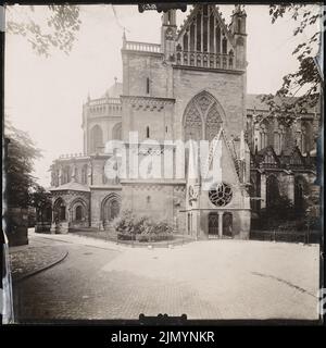 Royal Prussian Measuring picture, Dom, Magdeburg (1909): Vista esterna da nord-est. Foto, 40,3 x 40,3 cm (inclusi i bordi di scansione) Foto Stock