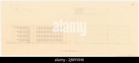 Böhmer Franz (1907-1943), ospedale (1925-1925): Vista del nord. Matita su trasparente, 30 x 73,1 cm (inclusi i bordi di scansione) Foto Stock