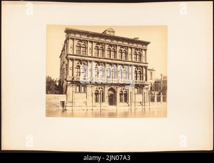 Lombardo Pietro (1435-1515), Palazzo Vendramin-Calergi a Venezia. (Senza DAT.): Vista. Foto su cartone, 32,6 x 45,4 cm (compresi i bordi di scansione) Codussi Mauro (1440-1504): Palazzo Vendramin Calergi, Venedig Foto Stock