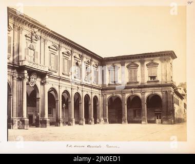 Fotografo sconosciuto, S. Maria Novella a Firenze (senza dat.): Vista. Foto su cartone, 21,6 x 27,4 cm (compresi i bordi di scansione) N. : S. Maria Novella, Florenz Foto Stock