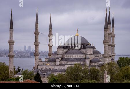 Istanbul, Turchia - 29 aprile 2022 - la Moschea di Hagia Sophia. Foto Stock