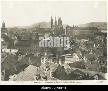Nuova società fotografica (NPG), Bamberga vista città (senza dat.): Vista totale dalla torre di San Martinskirche. Foto, 19,1 x 24,2 cm (compresi i bordi di scansione) Neue Photographische Gesellschaft (NPG): Stadtansicht Bamberg (ohne DAT.) Foto Stock