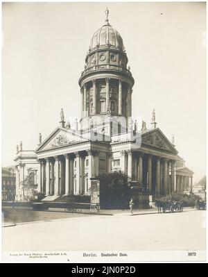 Gontard Carl von (1731-1791), Cattedrale tedesca di Berlino (senza dat.): Vista. Foto, 24,7 x 19,5 cm (compresi i bordi di scansione) Gontard Carl von (1731-1791): Deutscher Dom a Berlino (ohne DAT.) Foto Stock