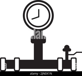 design vettoriale del logo dell'icona del compressore Illustrazione Vettoriale